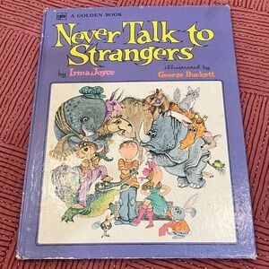 Never Talk to Strangers vintage 1973 Golden Book Storybook by Irma Joyce